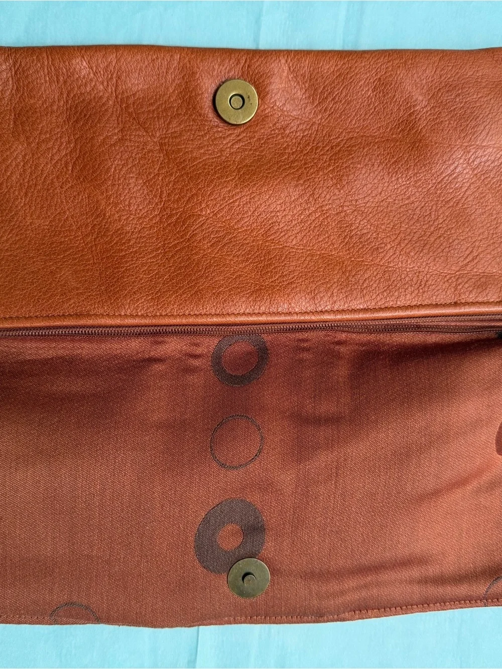 Women’s Genuine Leather Clutch Purse  - Brown